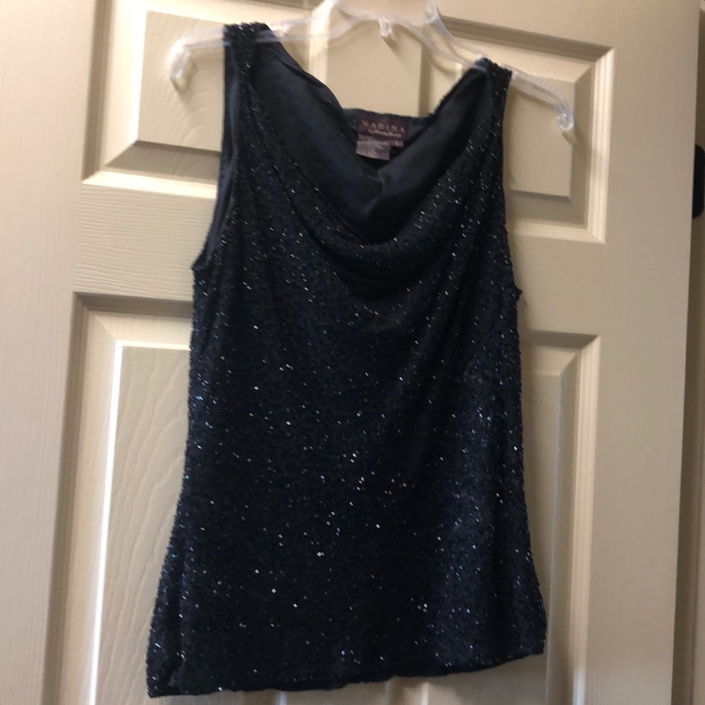 Glitzy Sexy Sequin Evening Tank